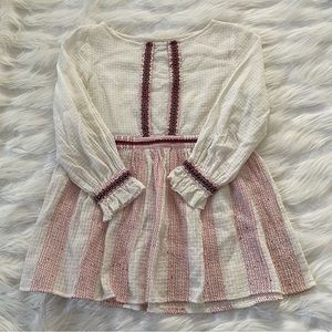 Anthropologie blouse—perfect for the holidays!